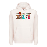 Pale Pink brave and aztec wood sunflower with arrow Premium Hoodie - Artiststas