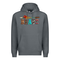 Rock brave and aztec wood sunflower with arrow Premium Hoodie - Artiststas