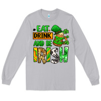 Moon Dust Eat drink and be Irish St. Patrick's Long Sleeve Tee - LillyAllenDesigns