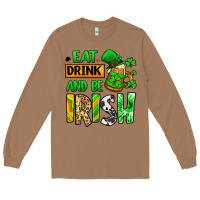 Toasted Coconut Eat drink and be Irish St. Patrick's Long Sleeve Tee - LillyAllenDesigns