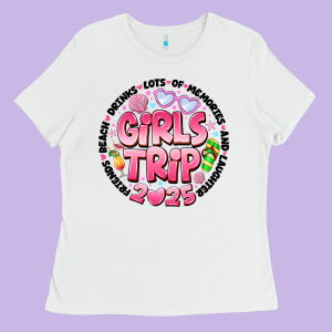 Grils Trip 2025 Ladies Tee Designed By Cowhidedigitalart
