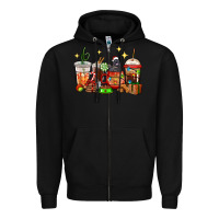 Black Christmas coffee cups with Labrador Zipper Hoodie - RanaPortraitStore