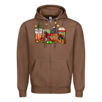 Chestnut Christmas coffee cups with Labrador Zipper Hoodie - RanaPortraitStore