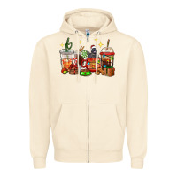Sandshell Christmas coffee cups with Labrador Zipper Hoodie - RanaPortraitStore