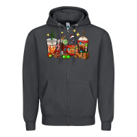 Smoke Christmas coffee cups with Labrador Zipper Hoodie - RanaPortraitStore