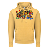 Vintage Mustard peace love autism Vintage Hoodie - RacoonDesign