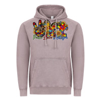 Vintage Zinc peace love autism Vintage Hoodie - RacoonDesign