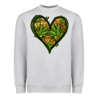 Heather Grey pineapple heart Heavyweight Sweatshirt - Jasminsmagicworld