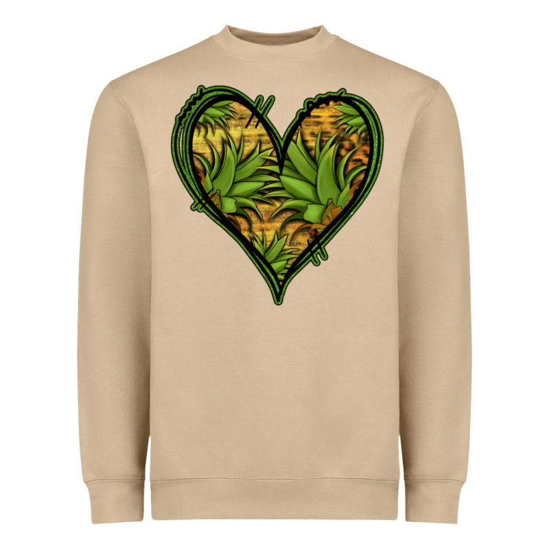 Pineapple Heart Heavyweight Sweatshirt by Jasminsmagicworld | Teevron
