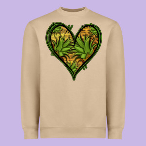 Pineapple Heart Heavyweight Sweatshirt Designed By Jasminsmagicworld