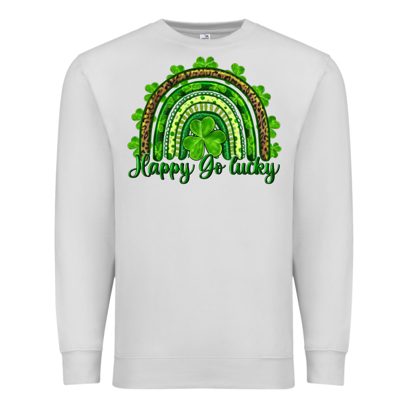 St. Patrick's Day Happy Go Lucky Premium Sweatshirt by RanaPortraitStore | Teevron