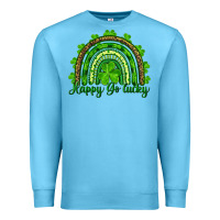 Ocean Blue st. patrick's day happy go lucky Premium Sweatshirt - RanaPortraitStore