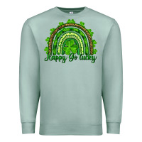 Seafoam st. patrick's day happy go lucky Premium Sweatshirt - RanaPortraitStore