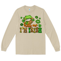 Mushroom kiss me im irish st patricks lip stain Long Sleeve Tee - LillyAllenDesigns