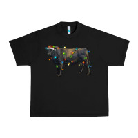 Black christmas black angus bull with christmas lights Urban Heavy Tee - RanaPortraitStore