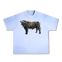 Grape Ice christmas black angus bull with christmas lights Urban Heavy Tee - RanaPortraitStore