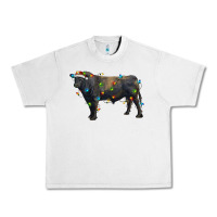 Lunar Rock christmas black angus bull with christmas lights Urban Heavy Tee - RanaPortraitStore
