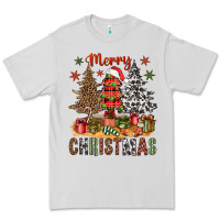 Dove Grey merry christmas with western trees bbs Premium Tee - BundleAndBundleShop