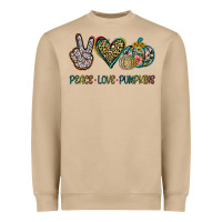 Mushroom Peace Love Pumkins Heavyweight Sweatshirt - Jasminsmagicworld