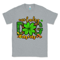 Heather Grey One lucky dog mom St. Patrick's Classic Tee - OliviaCreatesArt