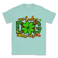 Seafoam One lucky dog mom St. Patrick's Classic Tee - OliviaCreatesArt