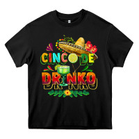 Black Cinco de drinko Heavy Core Tee - FaDigitalArtStudio