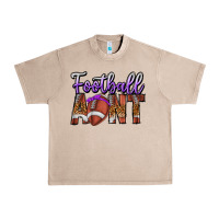 French Oak Football Aunt Urban Heavy Tee - CowhideDigitalArt
