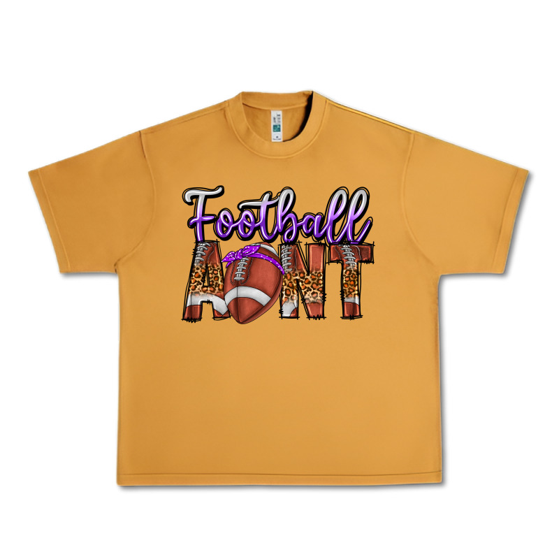 Football Aunt Urban Heavy Tee by CowhideDigitalArt | Teevron