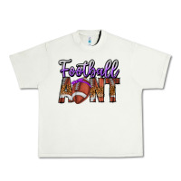 Pistachio Football Aunt Urban Heavy Tee - CowhideDigitalArt
