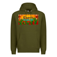 Army Green desert darlin' aztec desert sunset license plate Premium Hoodie - Artiststas