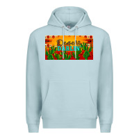 Blue Mist desert darlin' aztec desert sunset license plate Premium Hoodie - Artiststas