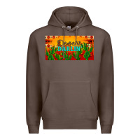 Coffee desert darlin' aztec desert sunset license plate Premium Hoodie - Artiststas