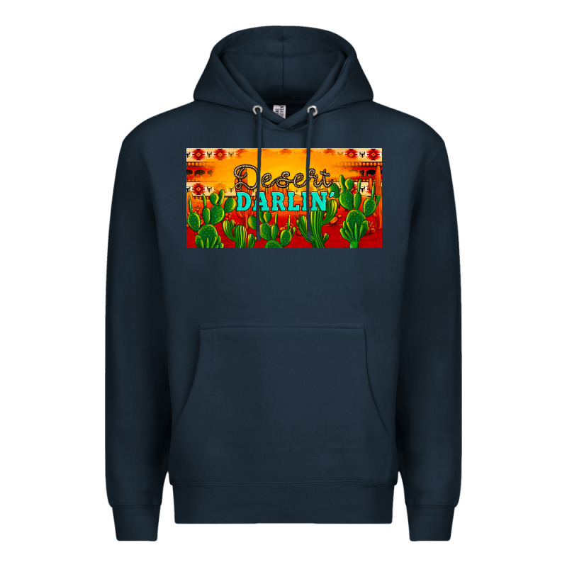 Desert Darlin' Aztec Desert Sunset License Plate Premium Hoodie by Artiststas | Teevron