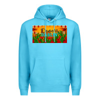 Ocean Blue desert darlin' aztec desert sunset license plate Premium Hoodie - Artiststas
