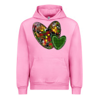 Fuchsia Pink christmas heart Urban Hoodie - RanaPortraitStore