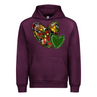Mauve Wine christmas heart Urban Hoodie - RanaPortraitStore