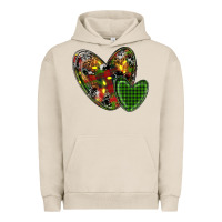 Pigment French Oak christmas heart Urban Hoodie - RanaPortraitStore