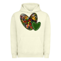 Pigment Pistachio christmas heart Urban Hoodie - RanaPortraitStore