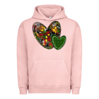 Pigment Salmon christmas heart Urban Hoodie - RanaPortraitStore