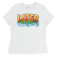 White Later Ladies Tee - CowhideDigitalArt