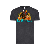 Vintage Black Western Fall Turkey Tis The Season Vintage Tee - LillyAllenDesigns