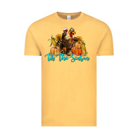 Vintage Mustard Western Fall Turkey Tis The Season Vintage Tee - LillyAllenDesigns