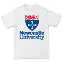 White Newcastle College Premium Tee - DesigneFamous