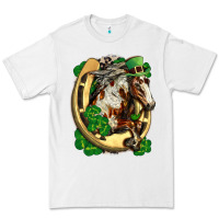 Horse With Horseshoe St Patricks Day Premium Tee | Teevron