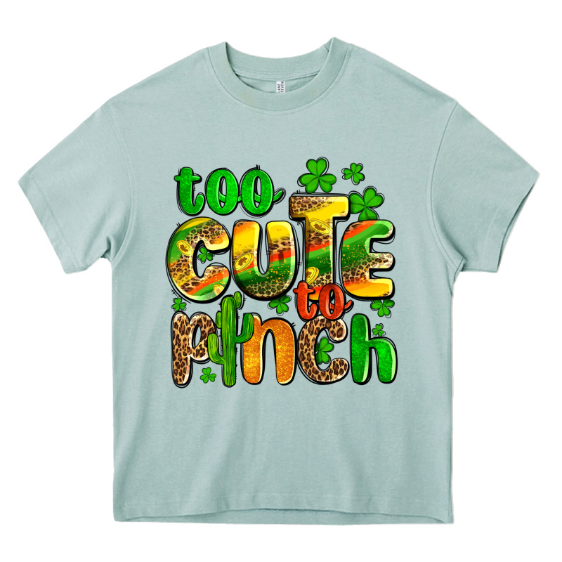St. Patrick's Too Cute To Pinch Heavy Core Tee by OliviaCreatesArt | Teevron