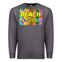 Charcoal Heather beach vibes summer brushstroke Premium Sweatshirt - Jasminsmagicworld