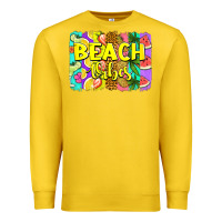 Lemon beach vibes summer brushstroke Premium Sweatshirt - Jasminsmagicworld