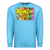 Ocean Blue beach vibes summer brushstroke Premium Sweatshirt - Jasminsmagicworld