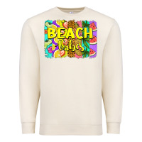Beach Vibes Summer Brushstroke Premium Sweatshirt | Teevron