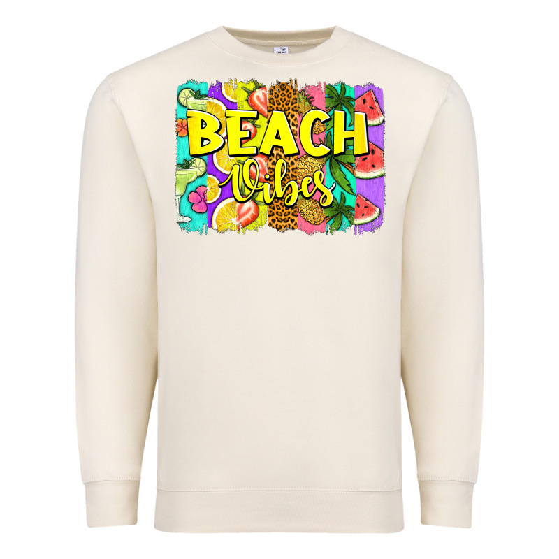 Beach Vibes Summer Brushstroke Premium Sweatshirt by Jasminsmagicworld | Teevron